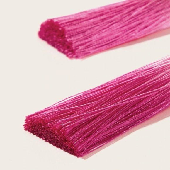 MOLLY Pink Ombre Tassel Earrings - Picture 2 of 3